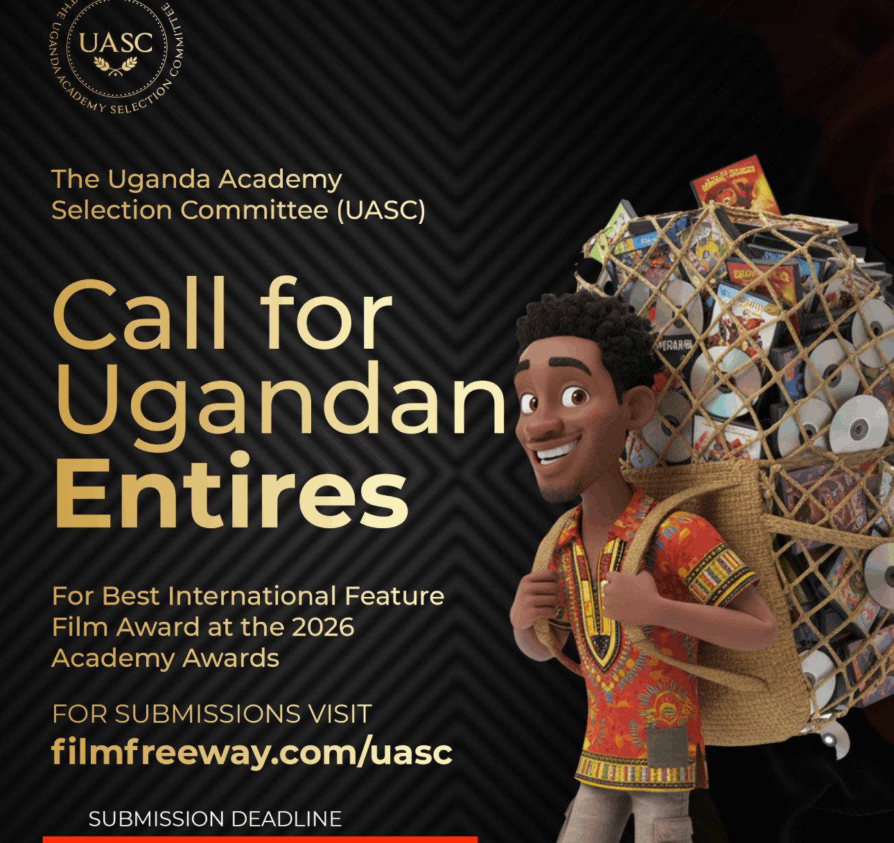 Uganda Calls for Entries to the 2026 Academy Awards